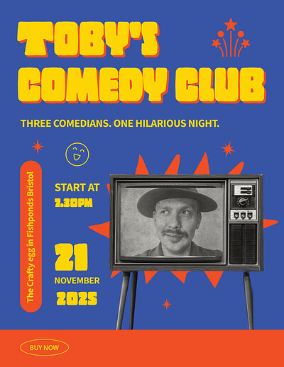 Toby's comedy club at The Crafty Egg (Fishponds)