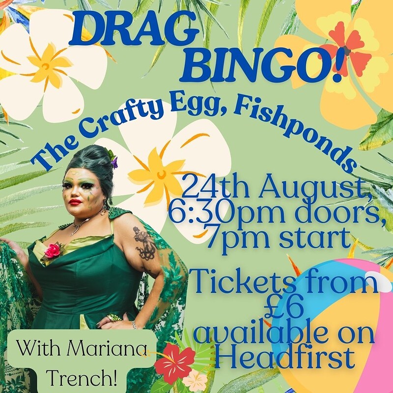 Drag Bingo at The Crafty Egg Fishponds