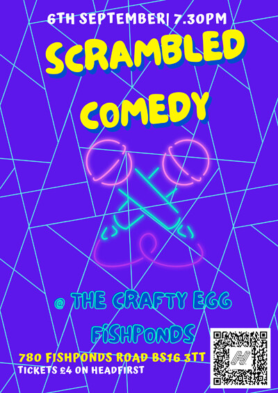 Scrambled Comedy at The Crafty Egg FISHPONDS