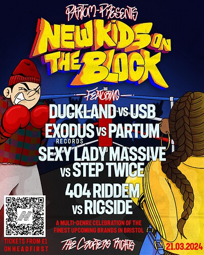 PARTUM PRESENTS NEW KIDS ON THE BLOCK at Crofters Rights