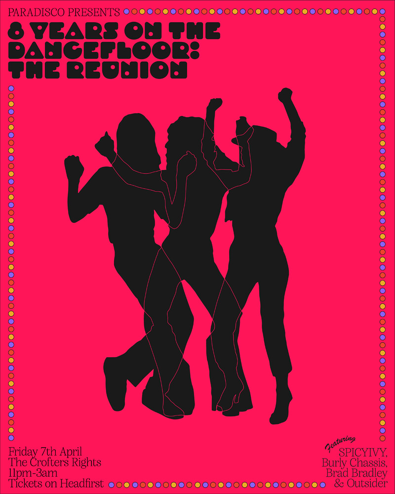 8 YEARS ON THE DANCEFLOOR // PARADISCO at Crofters Rights