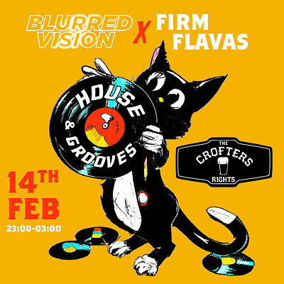 Blurred Vision Presents: House & Grooves at Crofters Rights