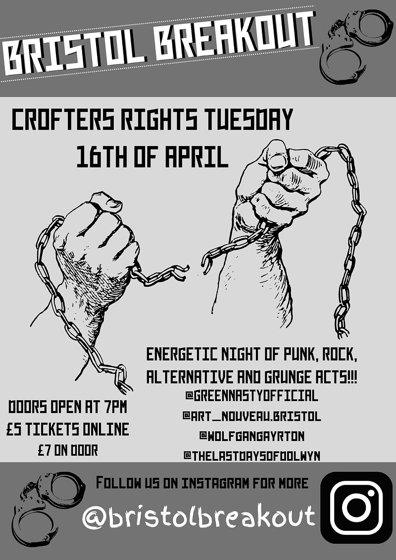 Bristol Breakout at Crofters Rights