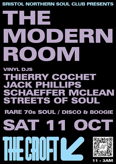 BRISTOL NORTHERN SOUL CLUB PRESENTS THE MODERN ROOM at The Croft