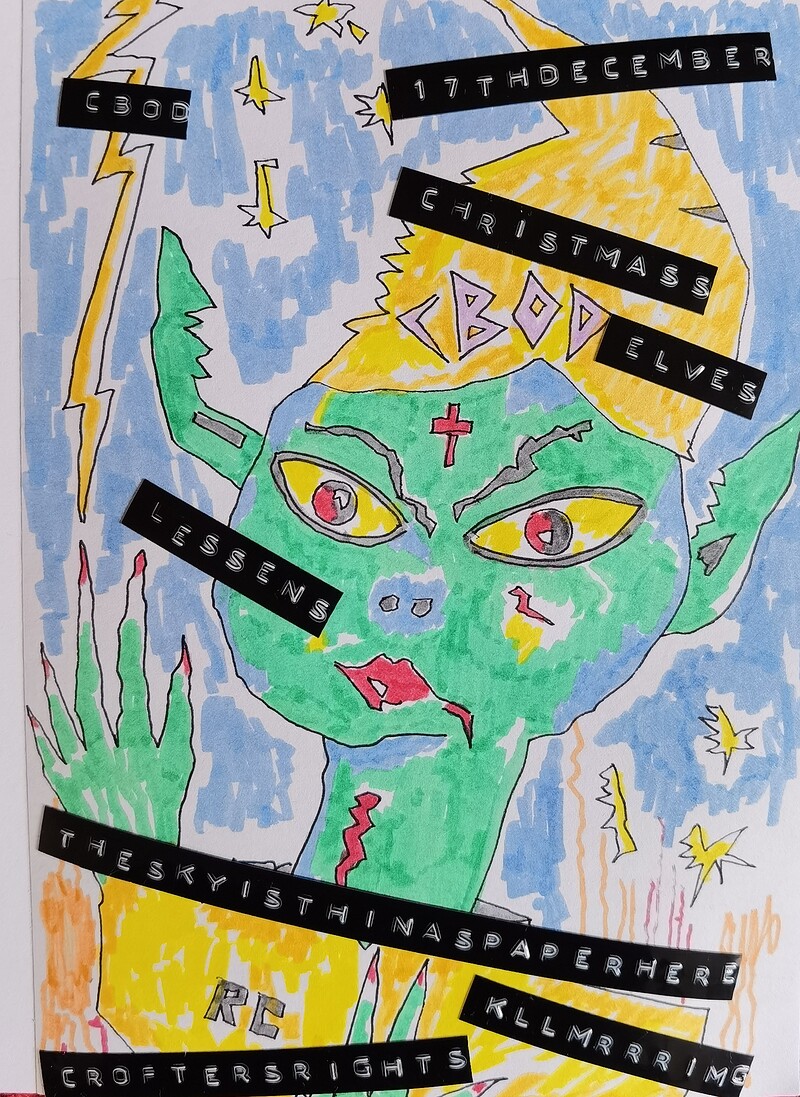 CBOD ELVES presents LESSENS, Tsitaph, Kll Mrrr Img at Crofters Rights
