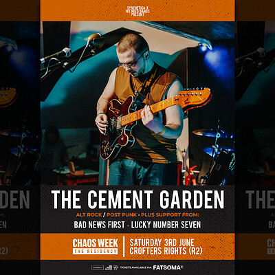 CHAOS WEEK | The Cement Garden + Support at Crofters Rights