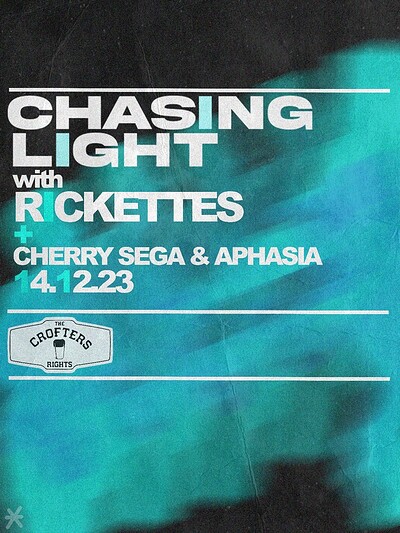 Chasing Light with Rickettes plus Support at Crofters Rights