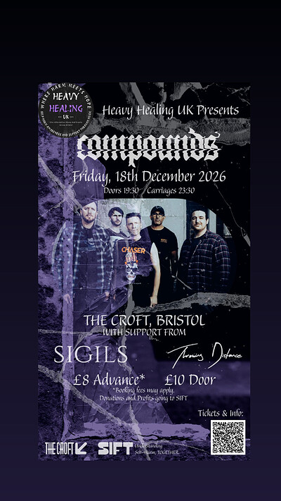 Compounds/Throwing Distance CHARITY EVENT at The Croft