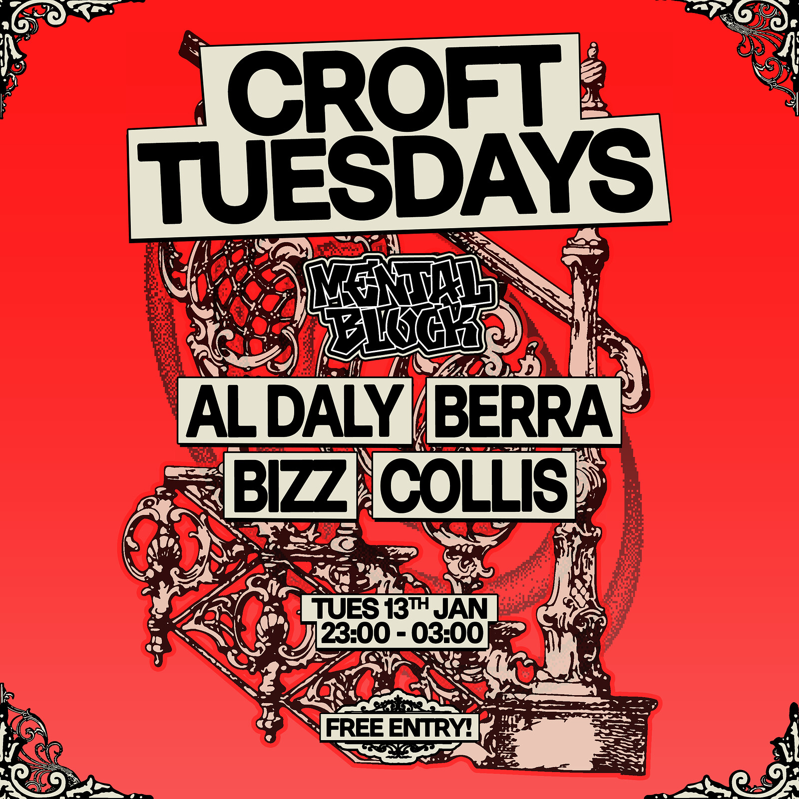 Croft Tuesdays: Mental Block at The Croft