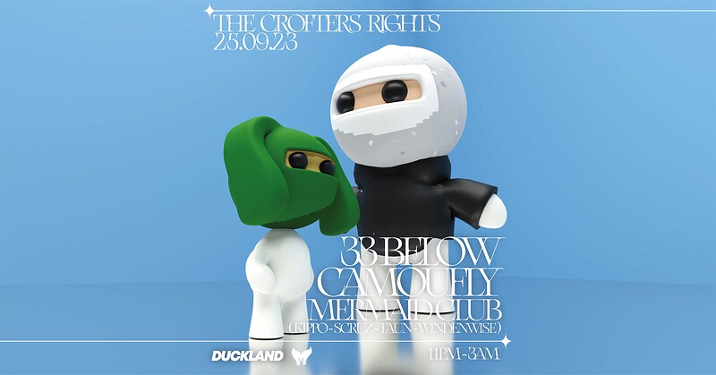 Duckland x Mermaid Club w/ 33 Below & Camoufly at Crofters Rights