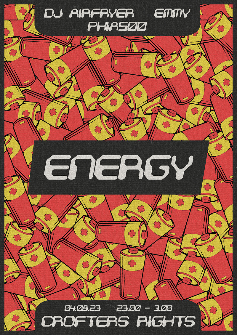 ENERGY: EMMY, Phia500, Dj Airfryer at Crofters Rights
