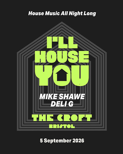 I’ll House You Mike Shawe + Deli G at The Croft