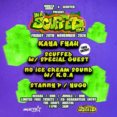 Invicta Audio x Scuffed Presents: In A Scuffed Style at The Croft