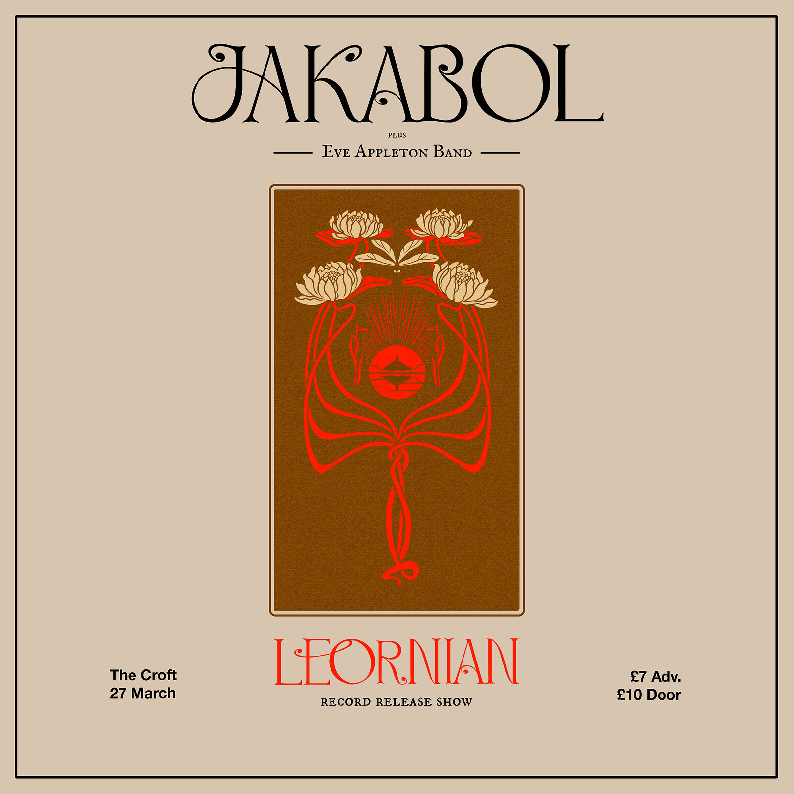 JAKABOL - Record Release Show w/ EAB at The Croft