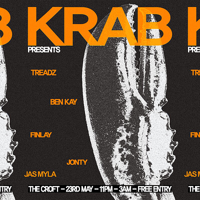 Krab Presents: Treadz, Jas Myla, Ben Kay, Finlay + Jonty at The Croft
