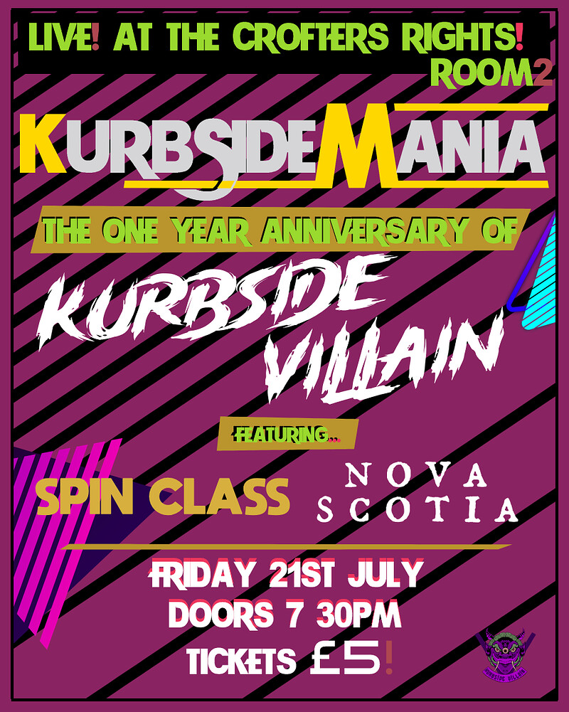 Kurbside Villain 1 Year Anniversary Show at Crofters Rights