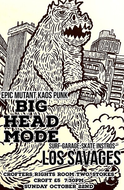 LOS SAVAGES  AND BIG HEAD MODE at Crofters Rights
