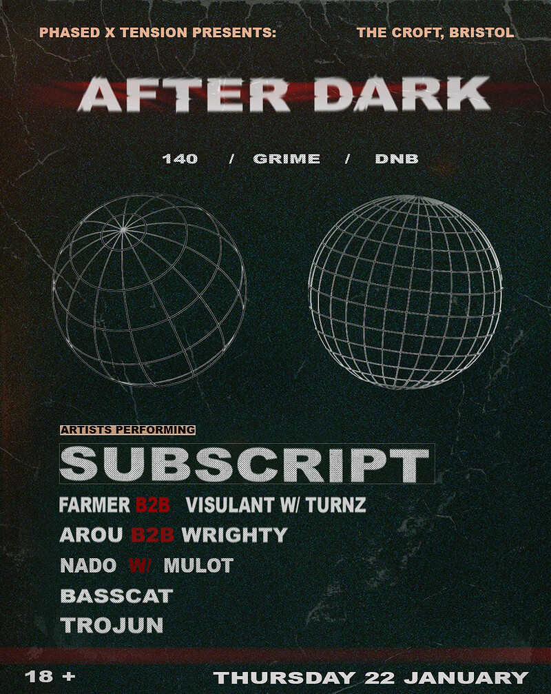 Phased x Tension Presents: After Dark at The Croft