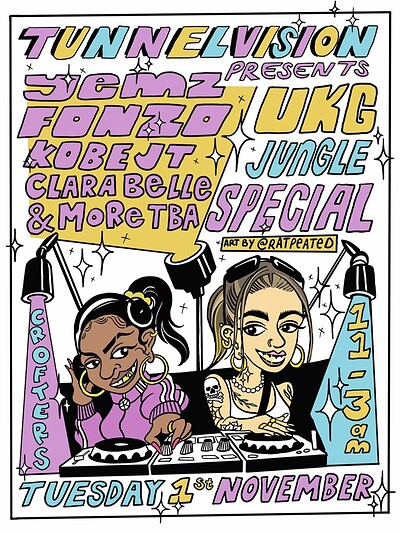 POSTPONED Tunnel Vision: UKG & Jungle Special at Crofters Rights