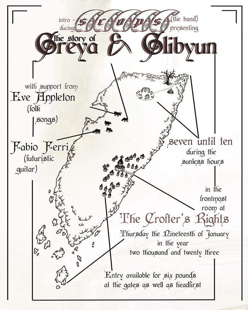 Scops performing "Greya and Glibyun" + Supports at Crofters Rights