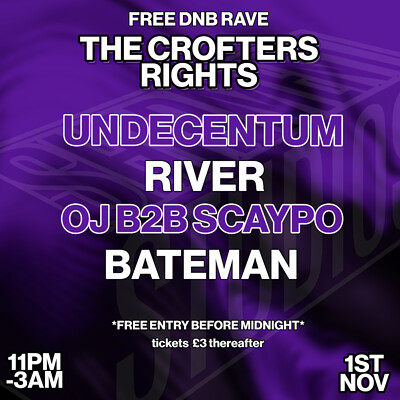 Shipment Studios Free Party at Crofters Rights