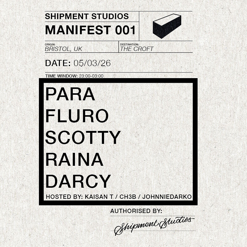 Shipment Studios: Manifest 001 at The Croft