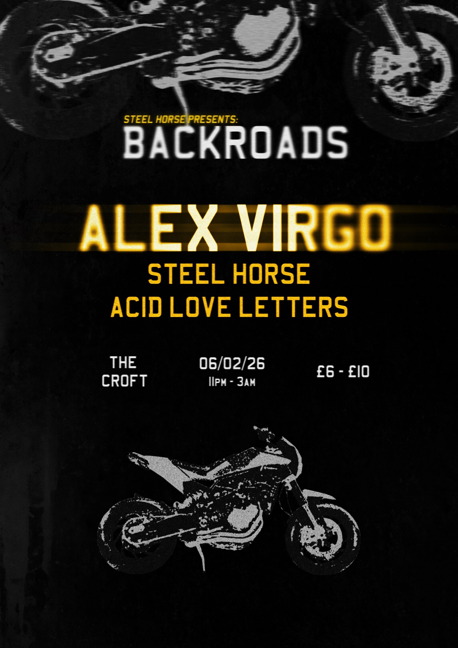 Steel Horse Presents: Backroads w/ Alex Virgo at The Croft