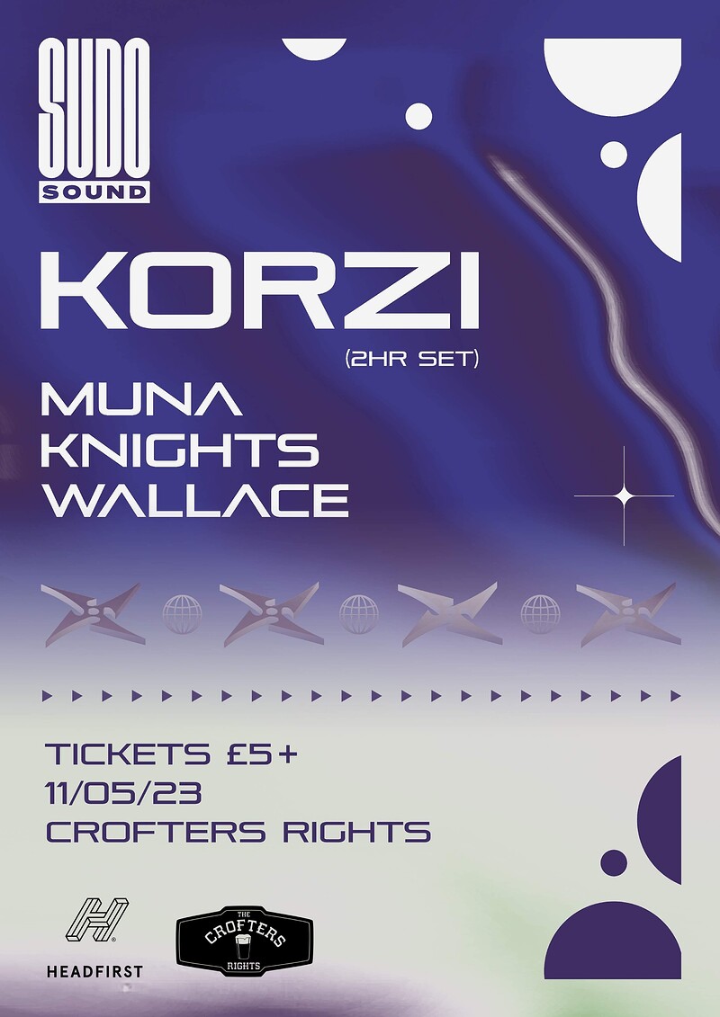 SUDO SOUND: Korzi, Muna & Knights at Crofters Rights