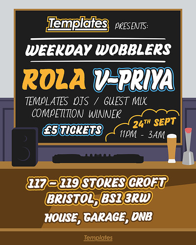 Templates Presents: Weekday Wobblers at The Croft at The Croft
