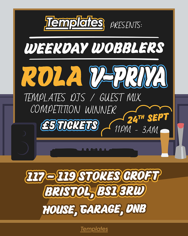 Templates Presents: Weekday Wobblers at The Croft at The Croft