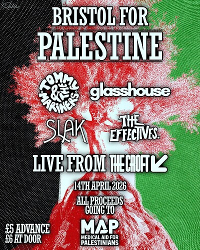 Tommy & The Mariners - Bristol For Palestine at The Croft