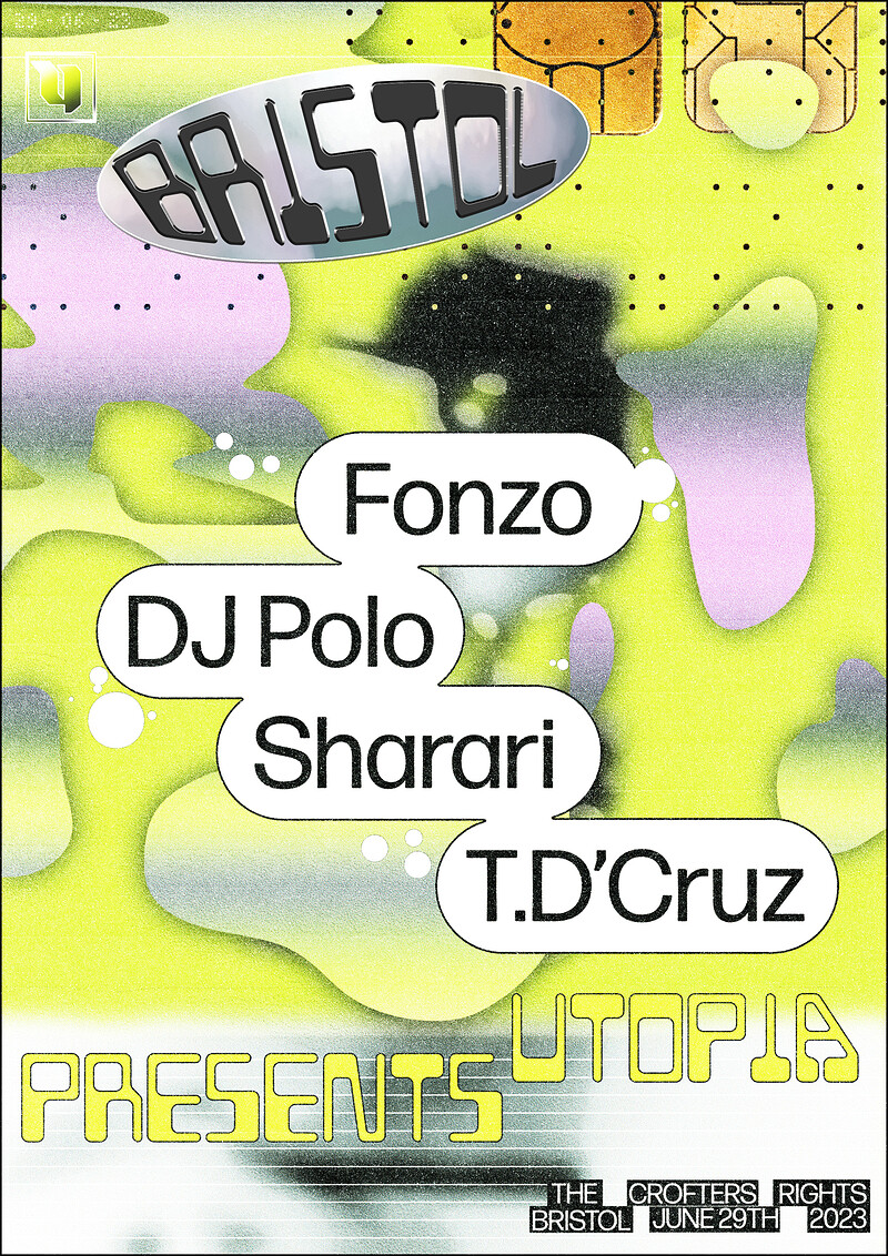 Utopia Pres: DJ POLO, FONZO, TDCURZ, SHARARI at Crofters Rights