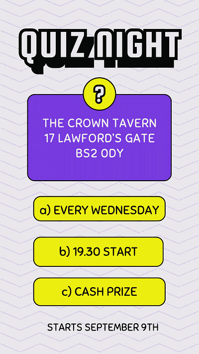 THE CROWN QUIZ at The Crown Tavern