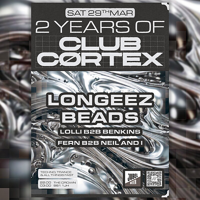 2 YRS OF CLUBCØRTEX: Longeez, BEADS + more at The Crown