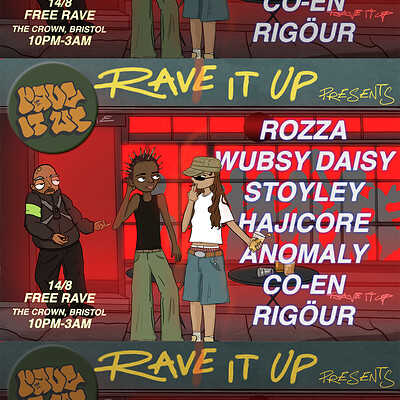 6 Years Of Rave It Up: Anomaly, Co-En, Hajicore + more at The Crown
