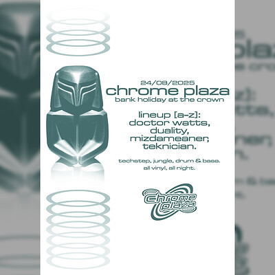 Chrome Plaza: Doctor Watts, Duality, Mizdameaner + Teknician at The Crown