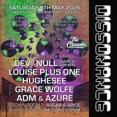 Dissonance Boat Party + After-party at The Crown