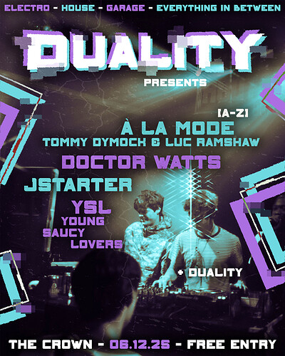 Duality and Friends at The Crown