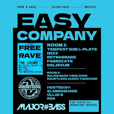 Easy Company: Tempest B2B L-Plate, Nixx, Retragrade, Delirium + more at The Crown