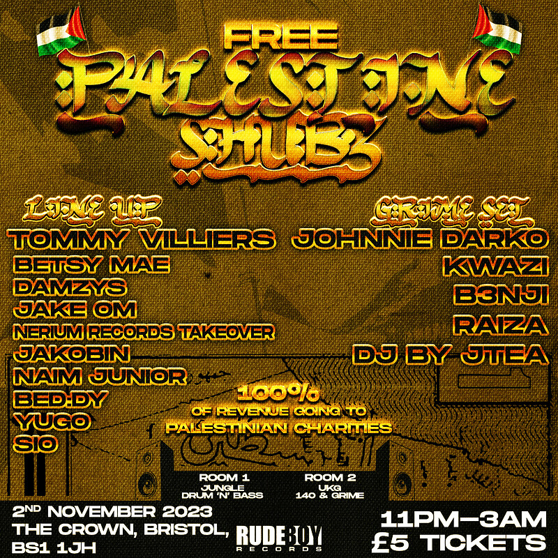 FREE PALESTINE SHUBZ at The Crown