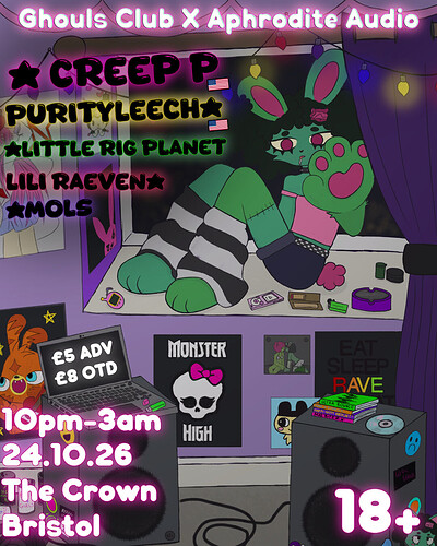 Ghouls Club X Aphrodite Audio at The Crown