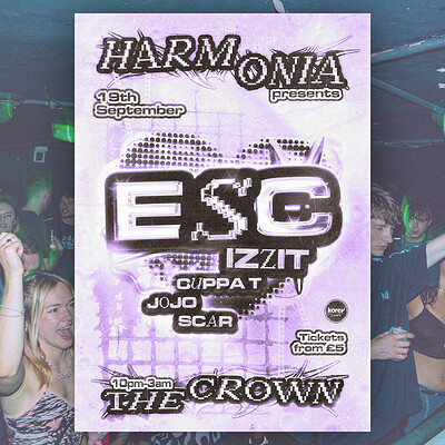 Harmonia Presents: ESC + Support at The Crown