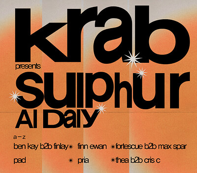 Krab w / Sulphur, Al Daly & More at The Crown