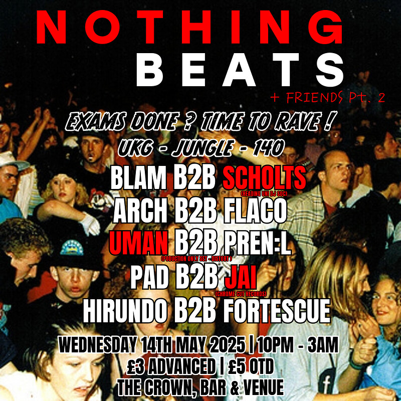Nothing Beats + Friends Pt. 2 at The Crown
