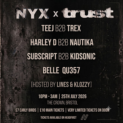 NYX Recordings X Trust Audio | Bristol at The Crown