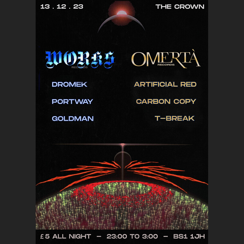 Omertà x Works: XMAS RAVE at The Crown
