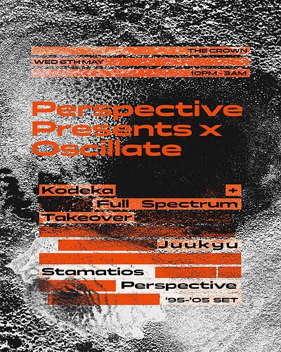 Perspective Presents x Oscillate at The Crown