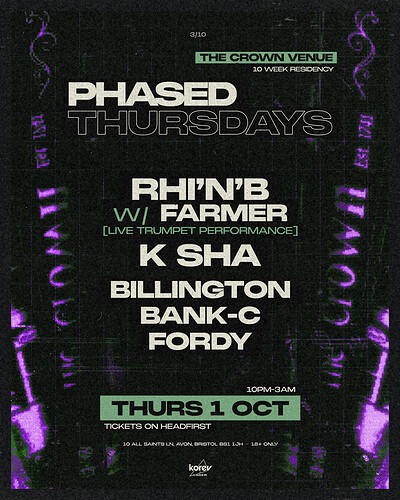 Phased Thursdays: Jungle with Trumpet/Vocalist at The Crown