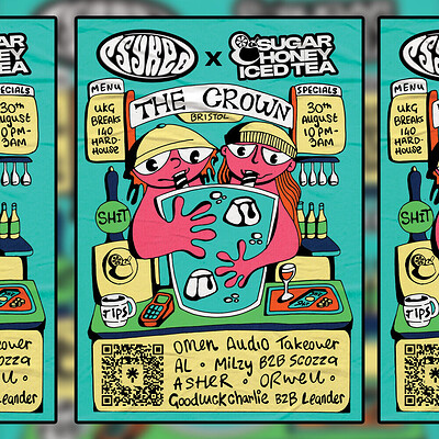 Psyked x SugarHoneyIcedTea Garage Showcase at The Crown