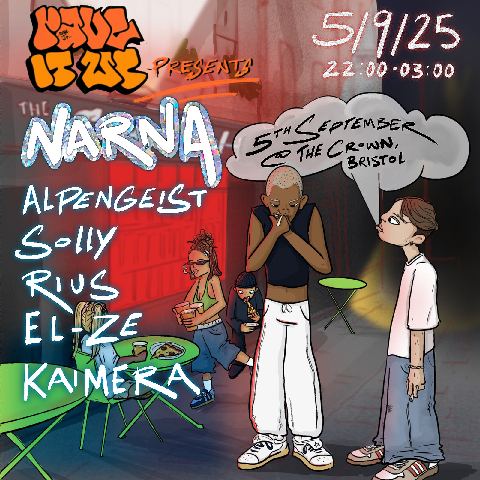 Rave it up Presents: Narna + More at The Crown